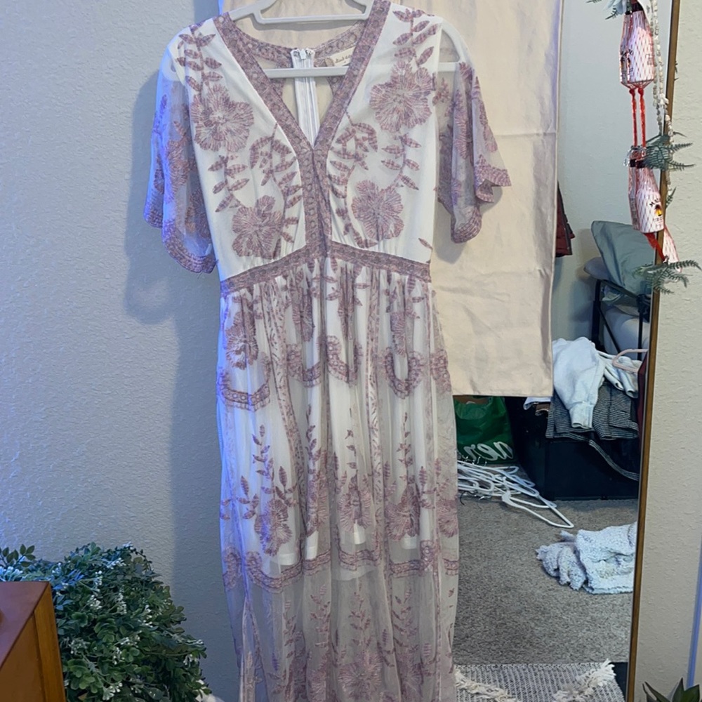 Laced Embroidered Altard State Maxi Dress